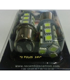 LAMPARAS 2 POLOS LEDS 24V