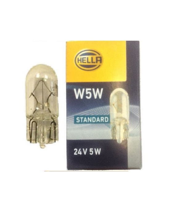 LAMPARA W5W 24V CRISTAL HELLA