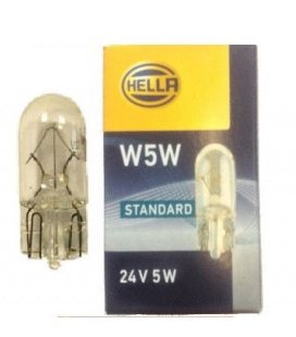 LAMPARA W5W 24V CRISTAL HELLA