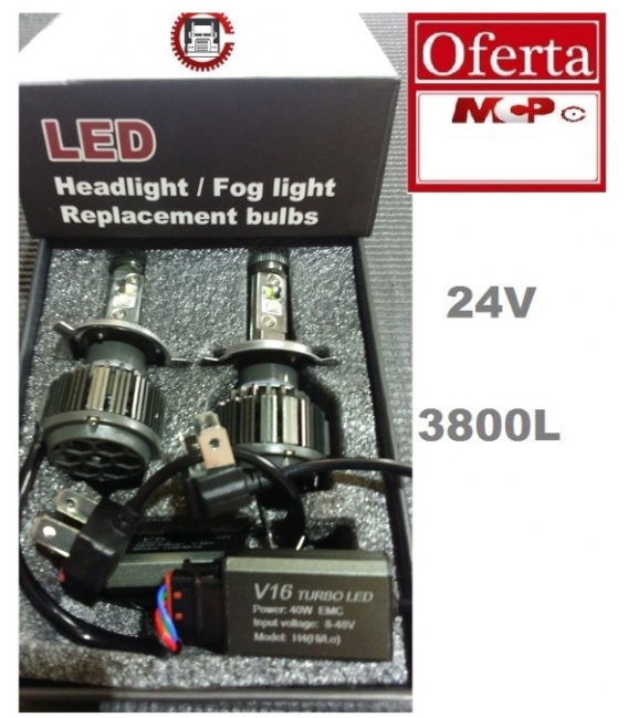 LAMPARA H4 LEDS 3800 LUMENS