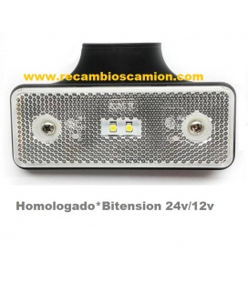 PILOTO 2 LEDS CATADRIOPTICO BLANCO