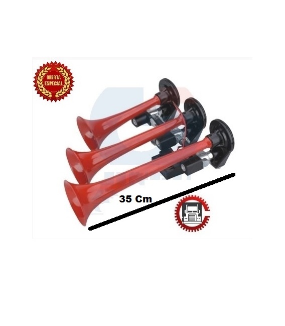 BOCINA AIRE TRIPLE ROJA