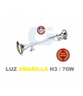 BOCINA CON LUZ AMARILLA REDONDA -LUZ DESMONTABLE