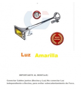 BOCINA CON LUZ RECTANGULAR