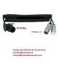 CABLE 15 Polos X 2 de 7 polos.