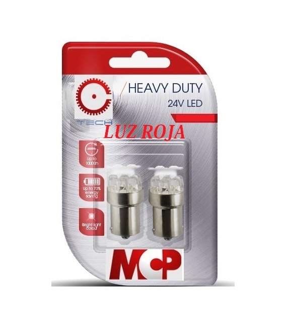 LAMPARAS LUZ ROJA LED 24V 