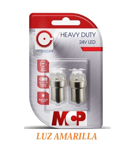 LAMPARAS LUZ NARANJA LED 24V 