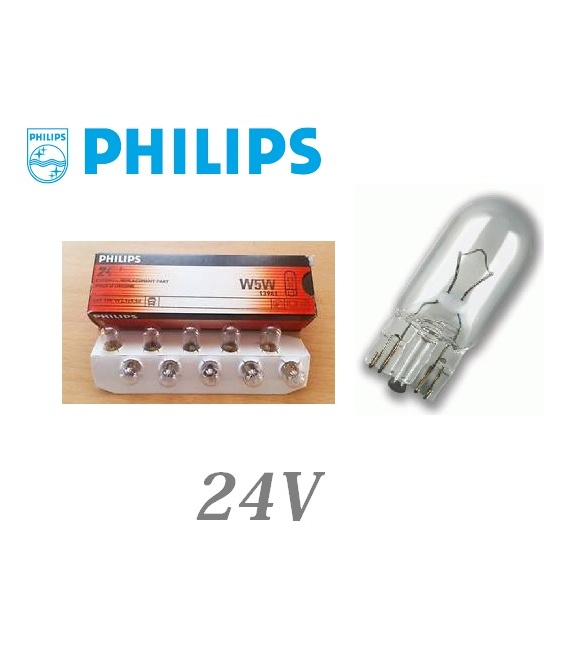LAMPARA PHILIPS W5W CUÑA 24V
