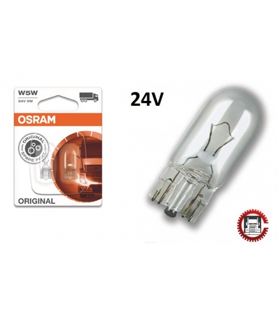 2 lamparas osram 24V W5W