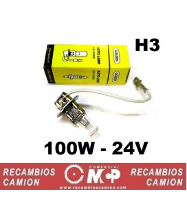 LAMPARA H3-24V-100W MAS LUZ