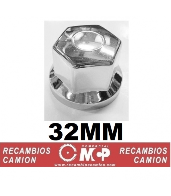 CUBRE TUERCAS CROMADO 32MM