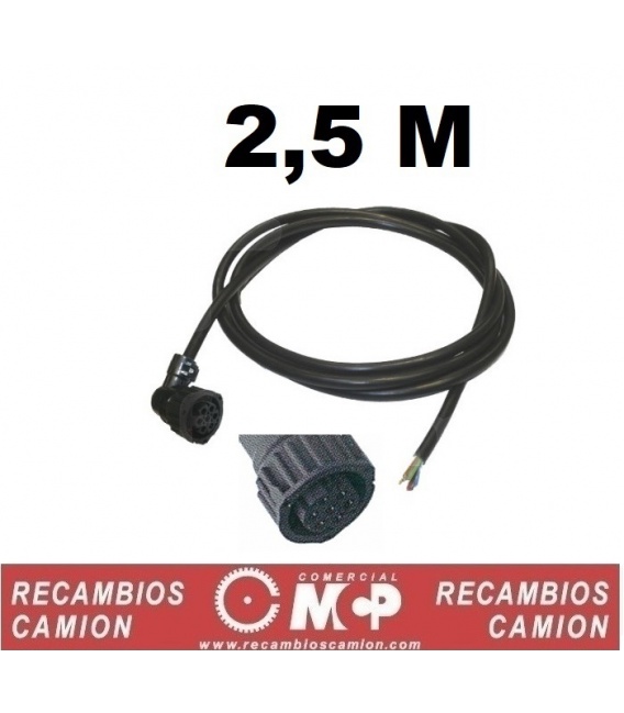 Enchufe con cable pilotos 7 luces