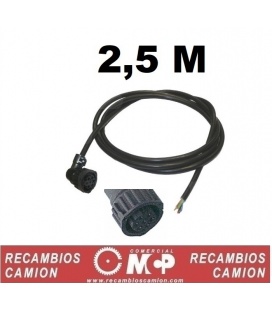 Enchufe con cable pilotos 7 luces