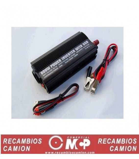 Transformador de 24V a 220V 300W con USB