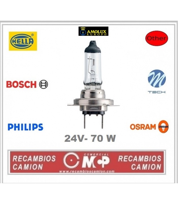 Lamparas H7 24V