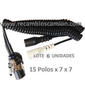 CABLE 15 Polos X 2 de 7 polos.
