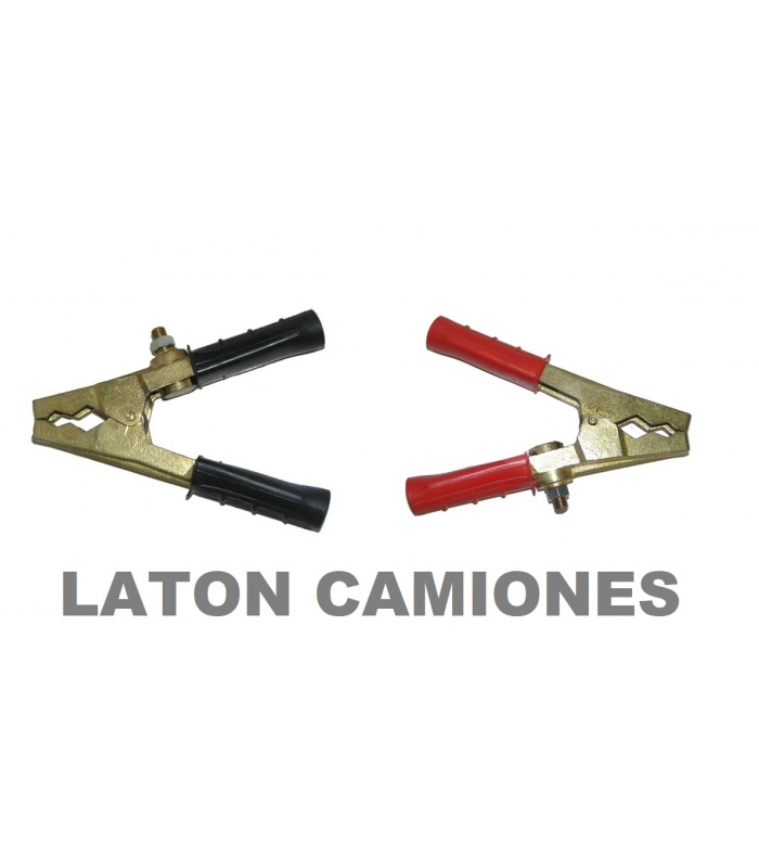 Pinzas reforzada batería latón macizo 600 Amp 1 positiva + 1